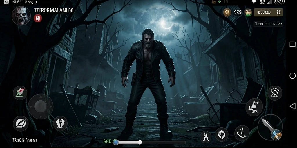 Gameplay mendebarkan dalam kegelapan yang menghantui.