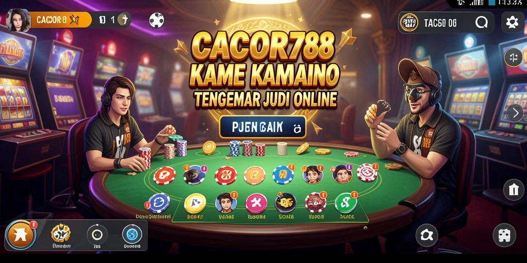 Tampilan antarmuka permainan Kasino CACOR78 yang menarik dan modern.