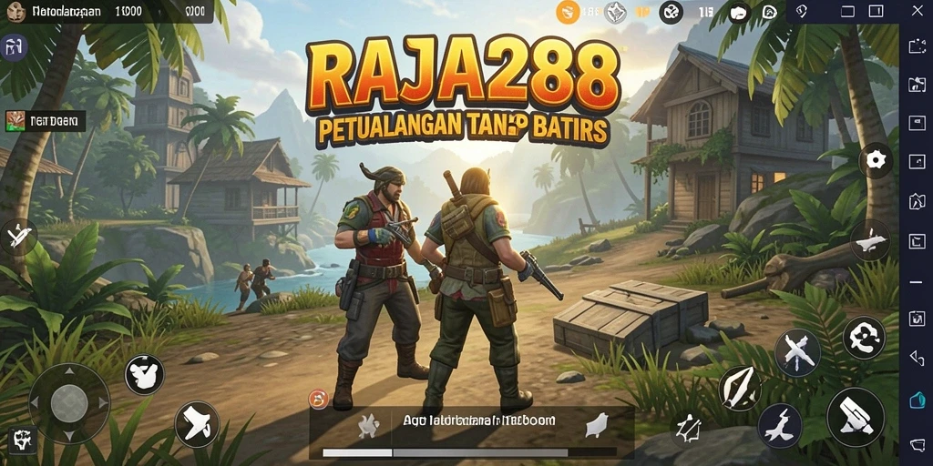 Tangkapan layar menampilkan eksplorasi mendalam dalam dunia Open World RAJA288.