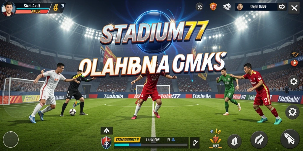 Screenshot STADIUM77 menampilkan gameplay yang mendebarkan dan interaksi antar pemain.